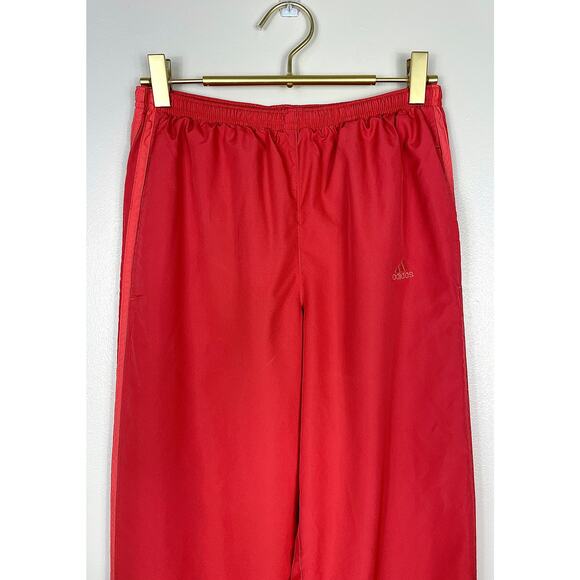Adidas Vintage Y2K Track Pants Red Women’s Small Blokecore 90s Soccer Warm-Up - Picture 2 of 12